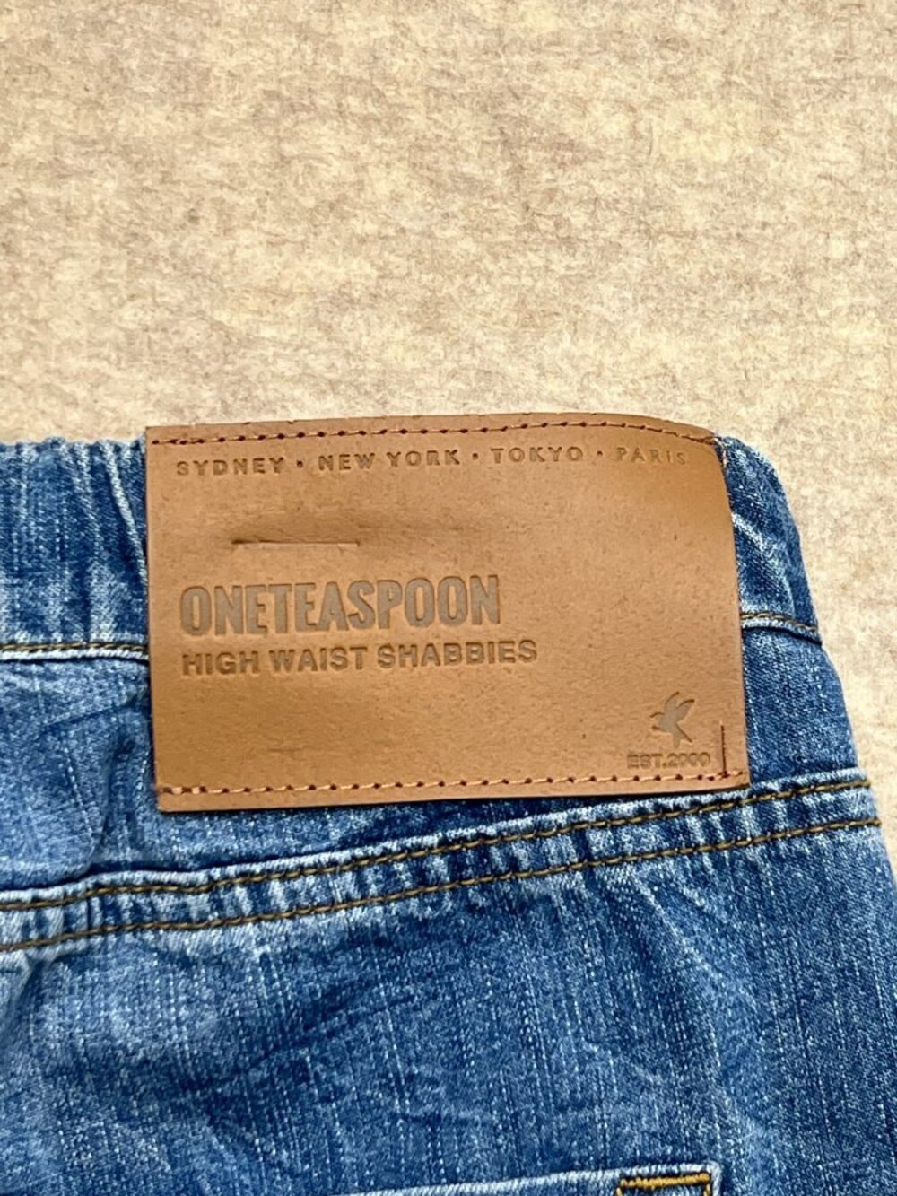 One Teaspoon Shabbies Drawstring Boyfriend Jean Joggers Pull On Ankle Relaxed M - Picture 7 of 11